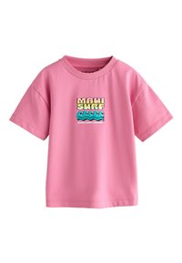 Unselected, pink surfboard