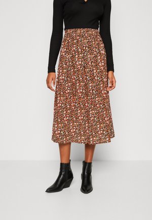 PCNYA MIDI - A-line skjørt - black