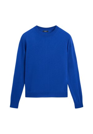 Massimo Dutti, FINE-KNIT WOOL BLEND SWEATER - Maglione - dark blue