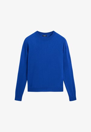 Massimo Dutti, FINE-KNIT WOOL BLEND SWEATER - Maglione - dark blue