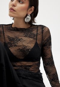 NA-KD LONG SLEEVE - Blūze - black