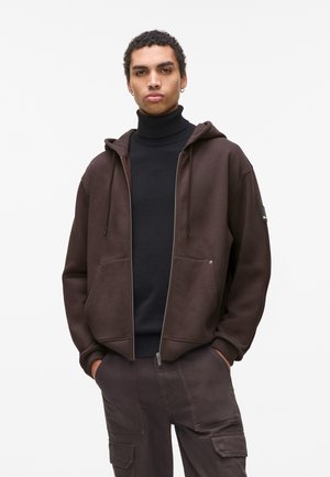 ZIP-UP - Sudadera con cremallera - chocolate torte
