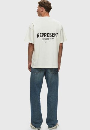 T-shirt con stampa - flat white