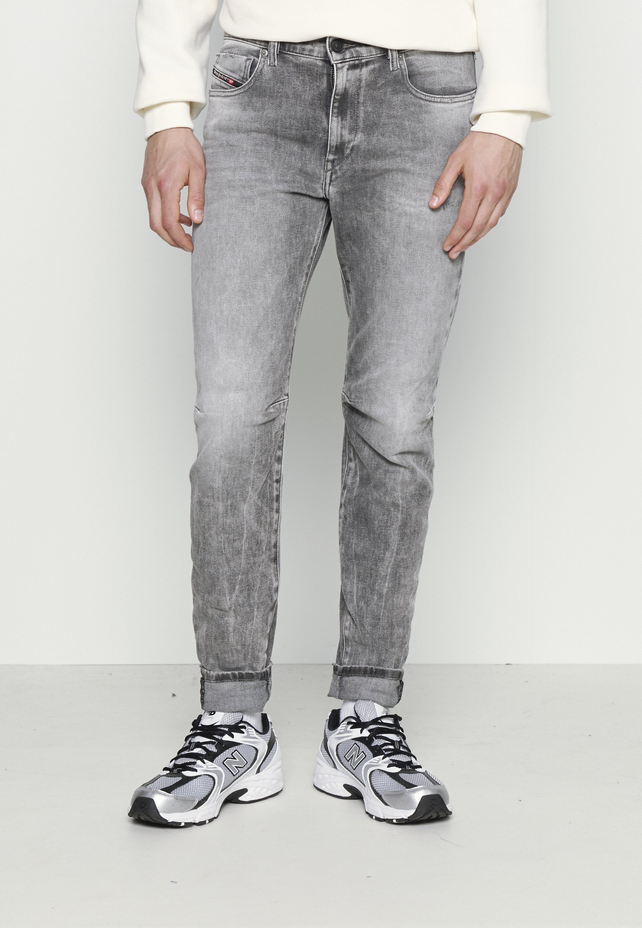 Diesel D-STRUKT-A - Jeans slim fit - grey denim/grigio denim - Zalando.it