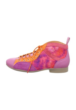 GUAD - Lace-up ankle boots - fuxia kombi