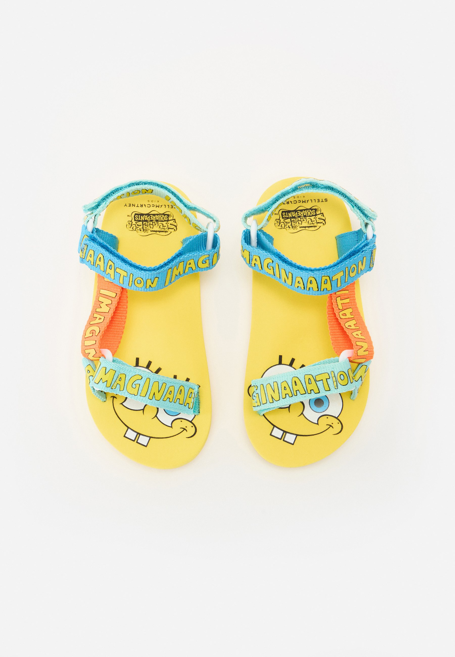 Stella McCartney Kids SANDALS UNISEX - Sandals - yellow/light blue