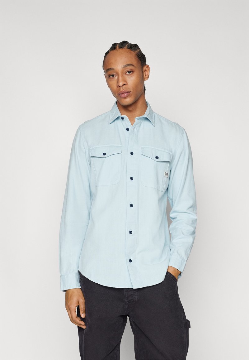 G-STAR MARINE SLIM - Pluus - light-blue denim
