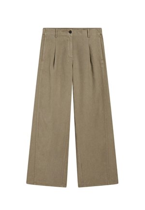 FLOWING BARREL WITH SEAM - Broek - green