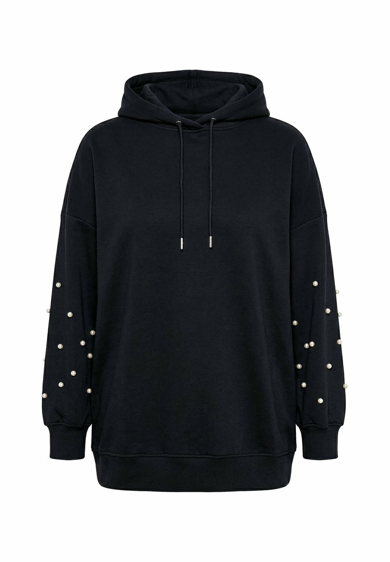 Studio Untold HOODIE, OVERSIZE SHAPE, ZIERPERLEN, KAPUZE - Sweat à ...