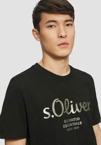 s.Oliver T-Shirt print - schwarz