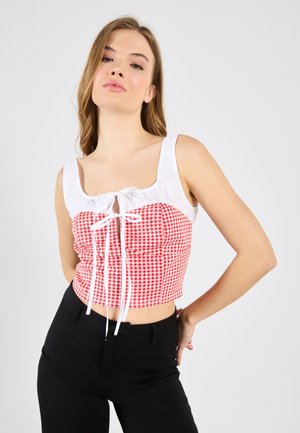 Even&Odd by Zalando Blouse - red & white