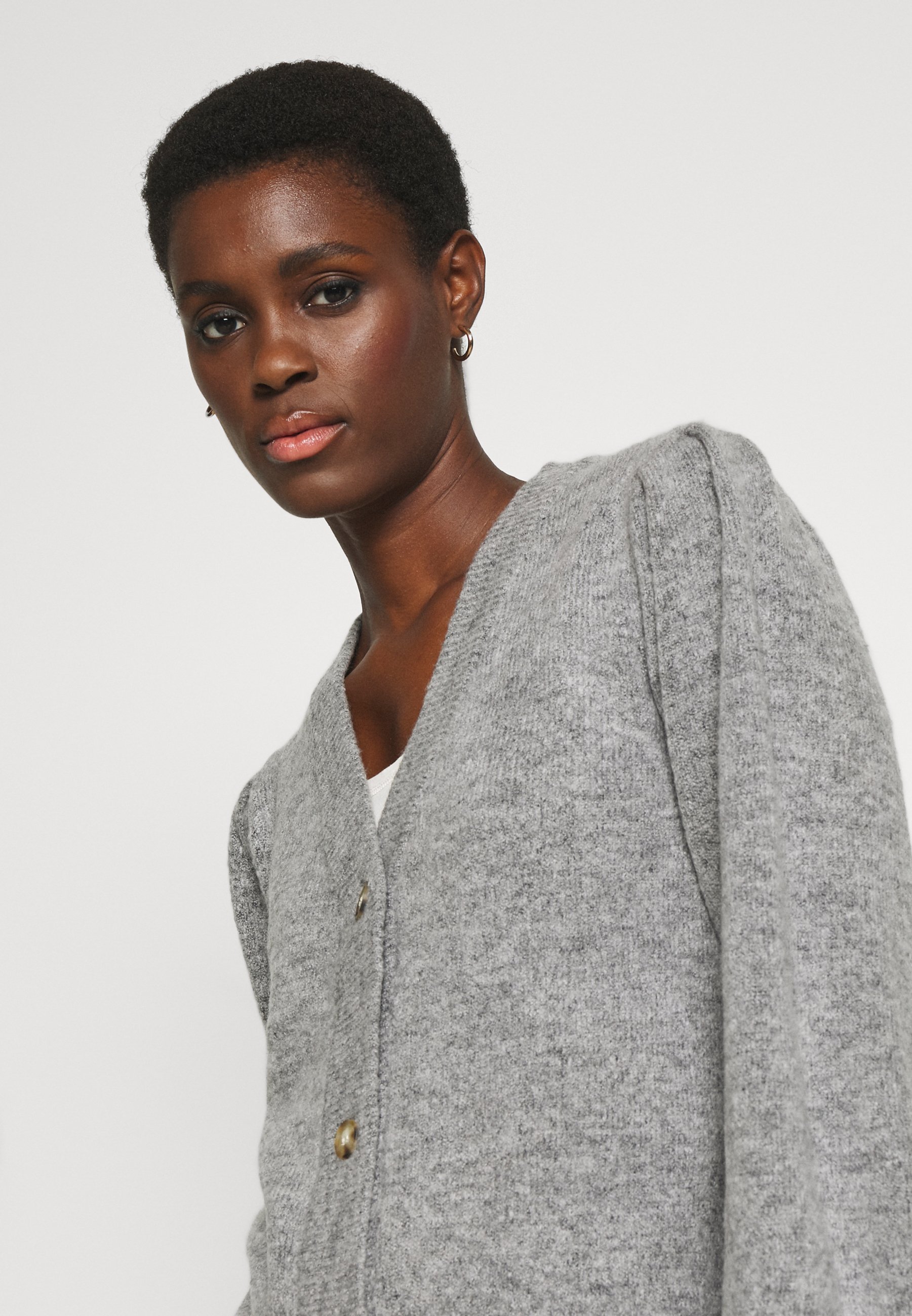 grey cardigan jacket