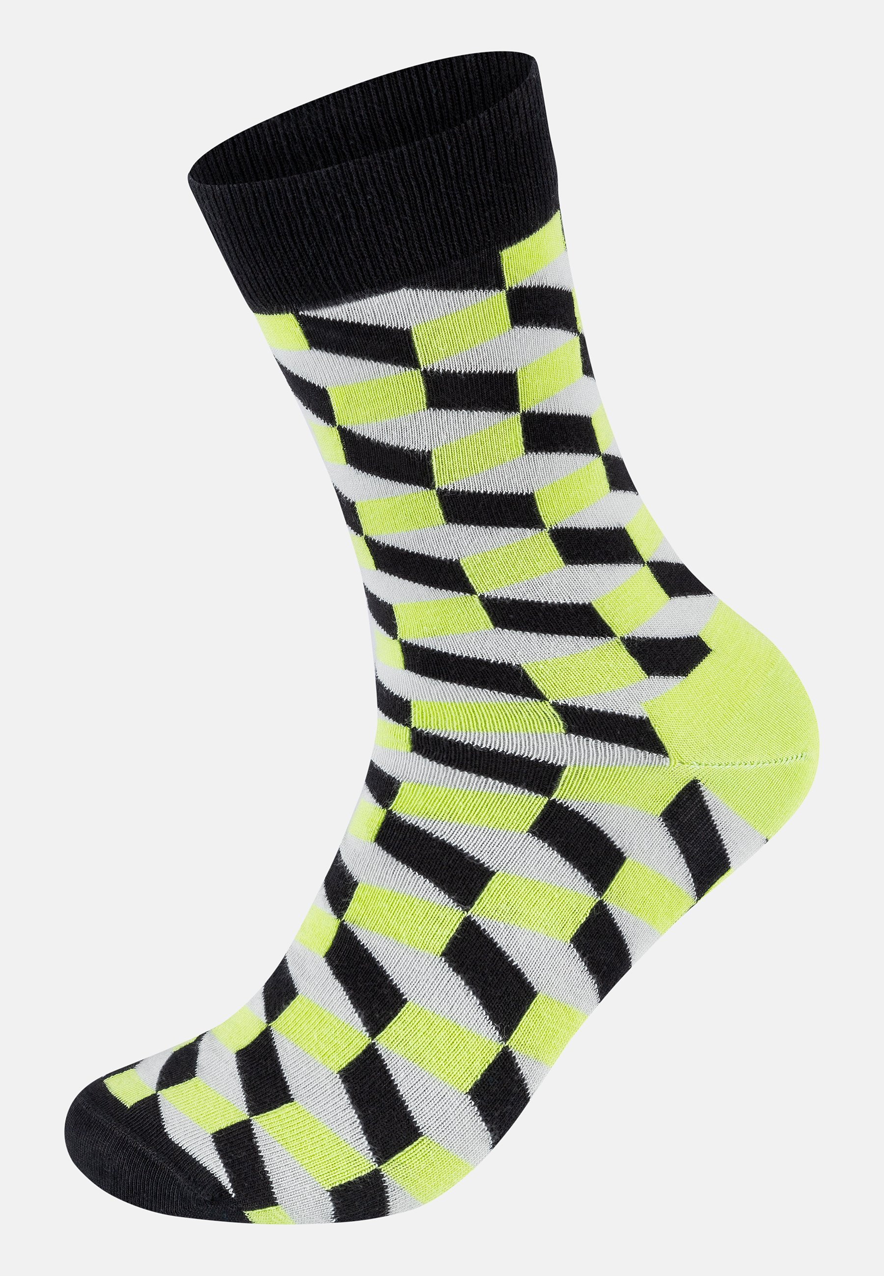 Happy Socks Confezione 3 Paia Calzini Uomo E Donna - Blu, Rosso, Marino - Cotone Biologico Morbido
