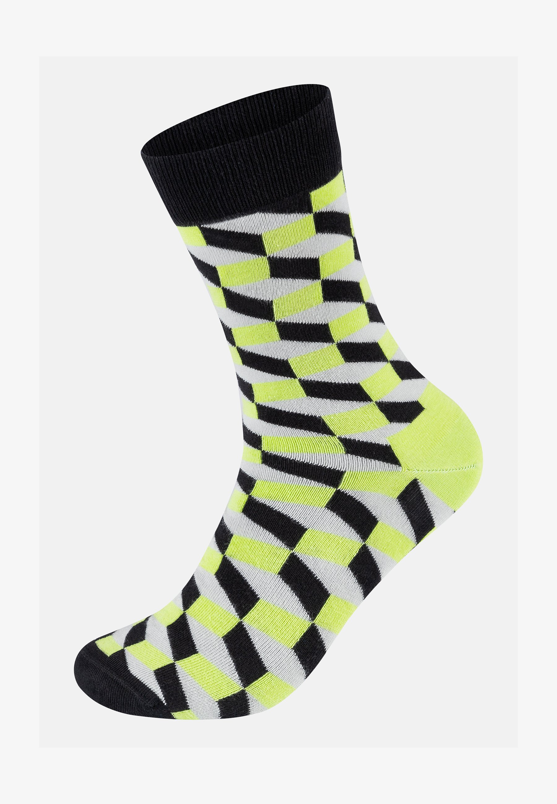 Happy Socks Confezione 3 Paia Calzini Uomo E Donna - Blu, Rosso, Marino - Cotone Biologico Morbido