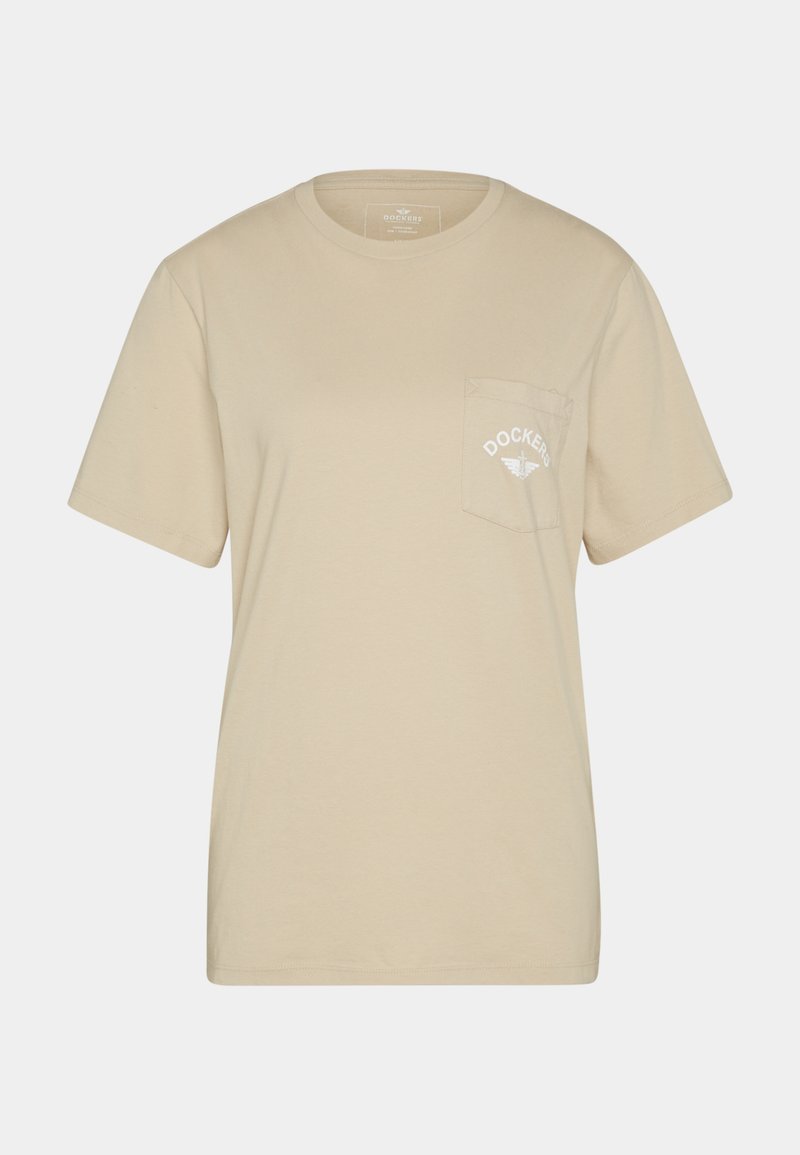 Dockers T-shirt print zandkleur