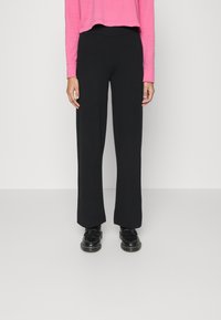 Vero Moda VMGOLD NEEDLE TROUSERS - Calças - black