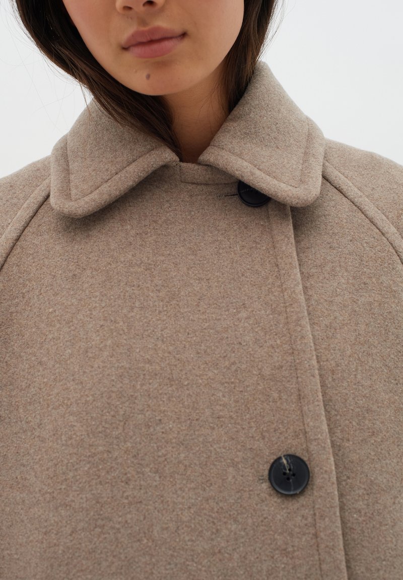 InWear THORAIW MINONA - Kurzmantel - sandy grey melange/braun  