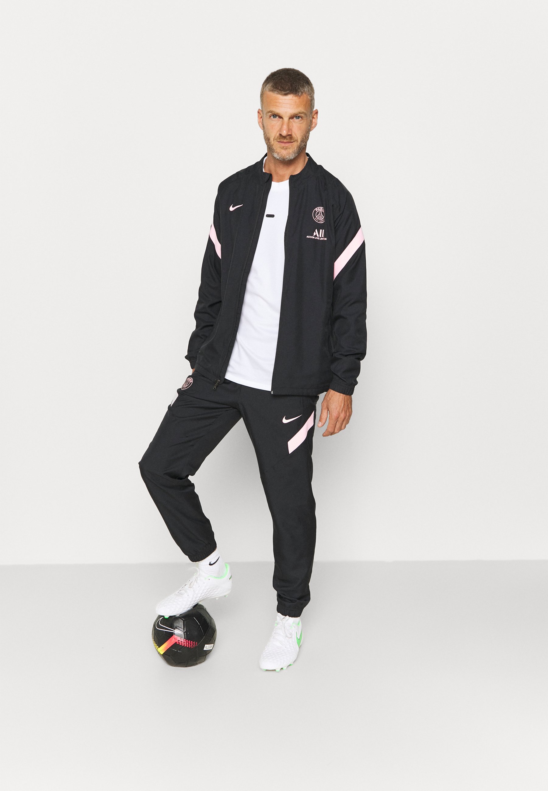 nike psg trainingsanzug schwarz pink