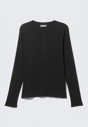 Weekday, KANE LONG SLEEVE - Langarmshirt - black