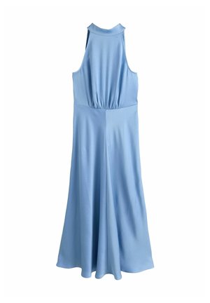 TALL FIT - TEXTURED HALTER SLEEVELESS MIDI - Maxikjoler - light blue
