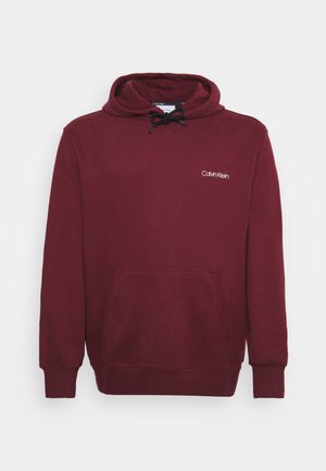 SMALL CHEST LOGO HOODIE - Mikina s kapucí - tawny port