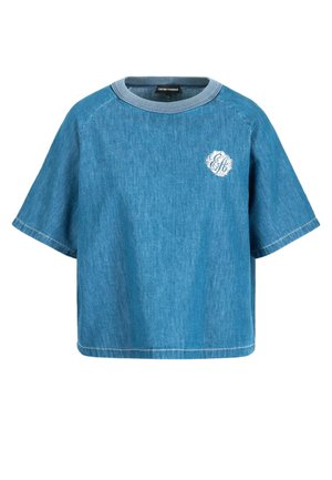 T-shirt con stampa - blue denim