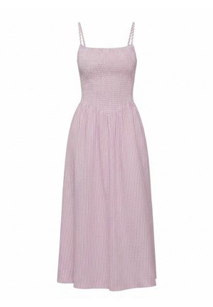 South Beach, STRIPE SMOCKED MAXI DRESS - Robe de jour - pink