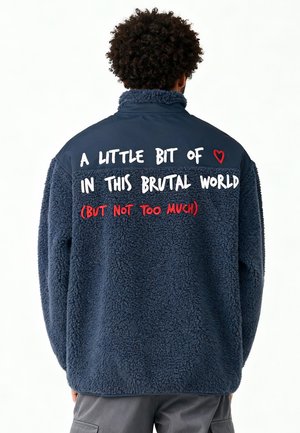 BRUTAL EMBROIDERY UNISEX - Giacca in pile - dark blue