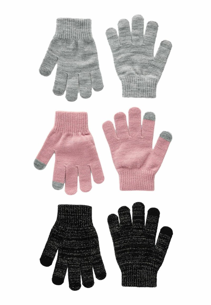 Next REGULAR FIT - Rukavice - pink grey black sparkle