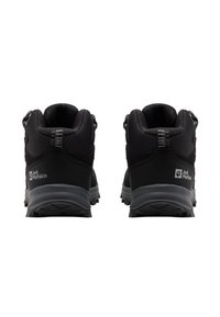 Scarpe da trekking nere con una parte superiore in rete testurizzata, colletto imbottito e suole in gomma durevoli dotate di tacchetti profondi per una buona aderenza. Logo visibile sul lato.
