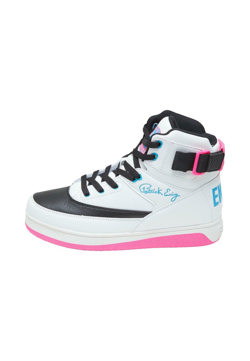 Patrick Ewing REBOUND BY EWING 33 HI - Höga sneakers - white black pink blue