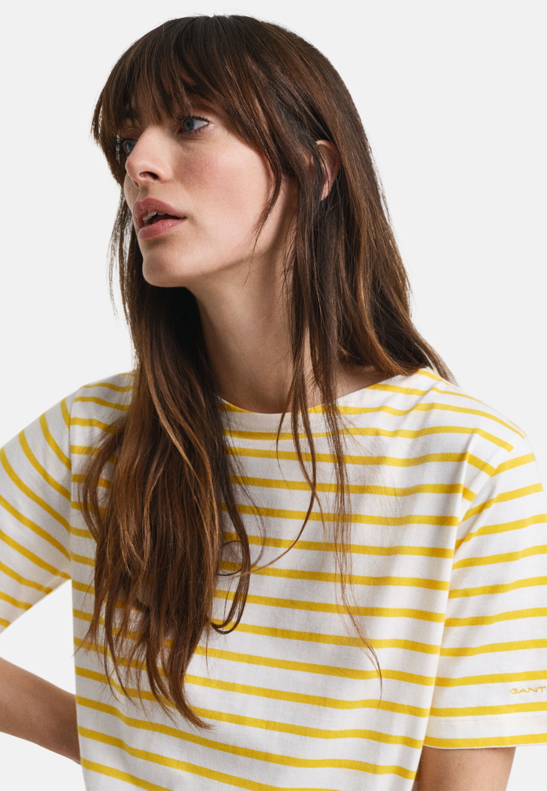 ICHI IHLOLIA - Shirt dress - bright rose white stripe/light