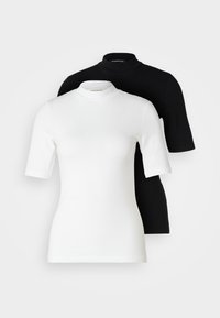 2 PACK - Basic póló - white/black