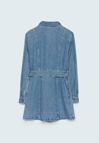 Stradivarius Denimové šaty - light blue