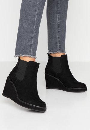 Bottines à talons hauts - black
