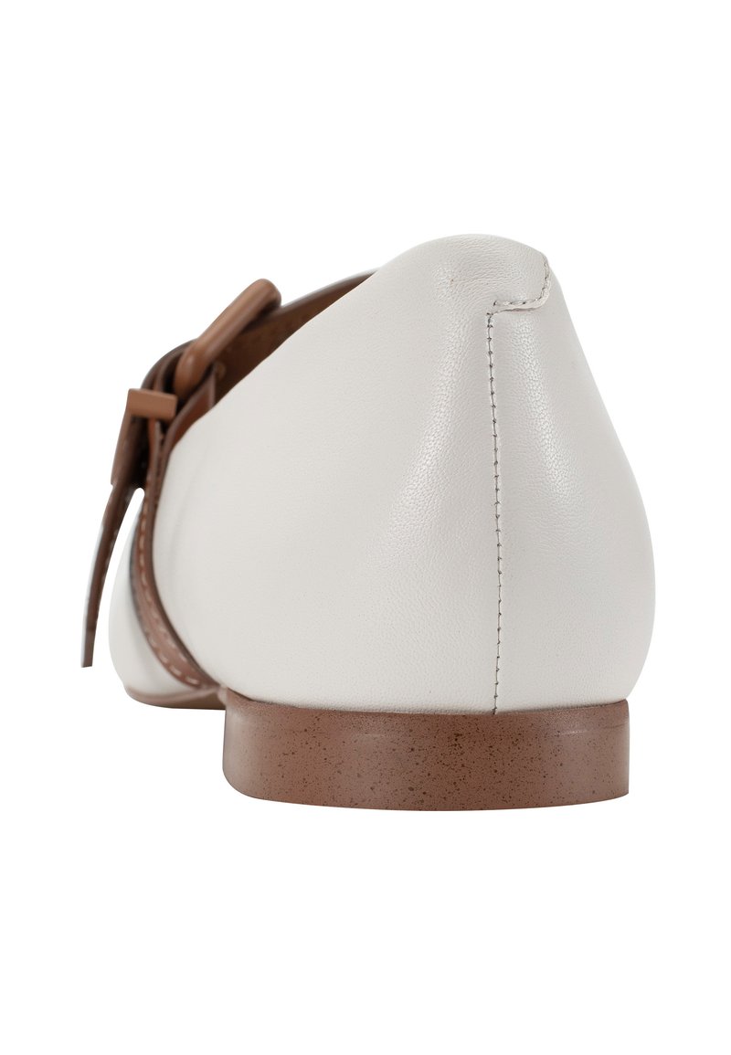 Damen Klassische Ballerinas | Ekonika Klassischer Ballerina weiß-ginger/weiß - UJ40852 Damen Klassische Ballerinas | Ekonika Klassischer Ballerina weiß-ginger/weiß - UJ40852