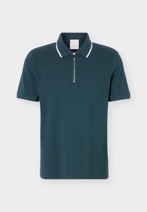 Calvin Klein, TIPPED ZIP D2 COLLECTION - Bluză polo - nearly navy