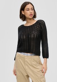 QS - AJOUR - Jumper - schwarz Thumbnail Image 1