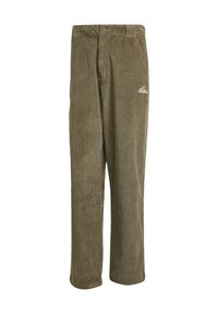 CORDUROY LOOSE - Bukse - olive strata