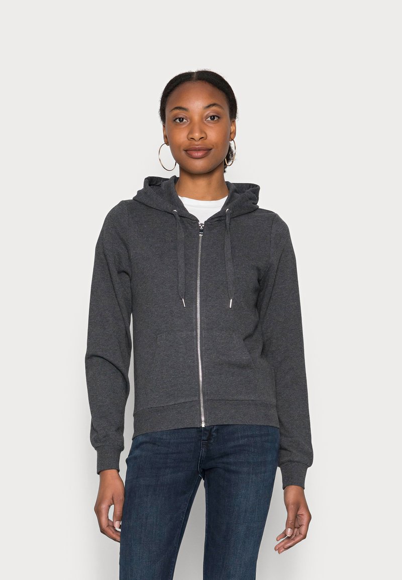 Anna Field Camisola com fecho - mottled dark grey