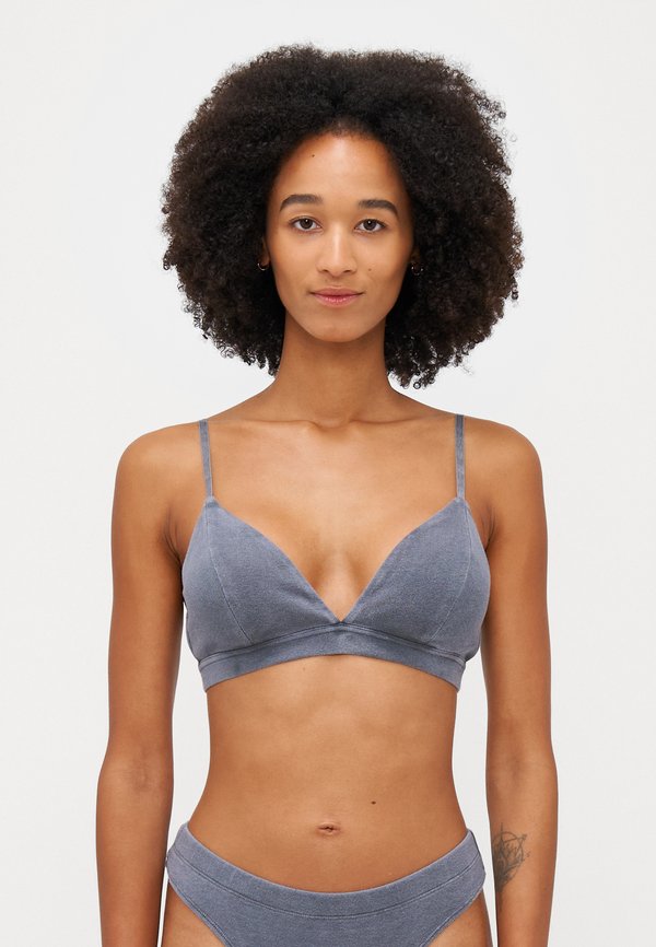 SANAOMI BRA - Triangle bra - iron gate - Main Image