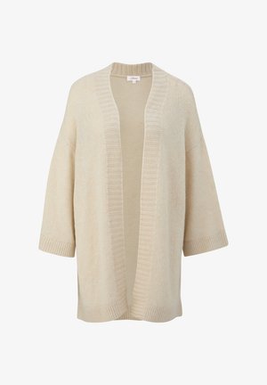 s.Oliver OVERSIZE - Strickjacke - beige