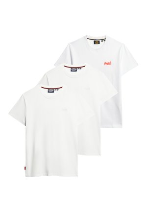 ESSENTIAL LOGO 3 PACK - Basic T-shirt - white white white