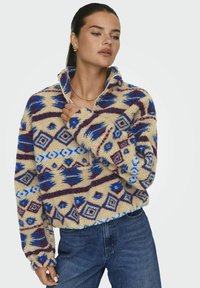 ONLY Fleece trui - marzipan