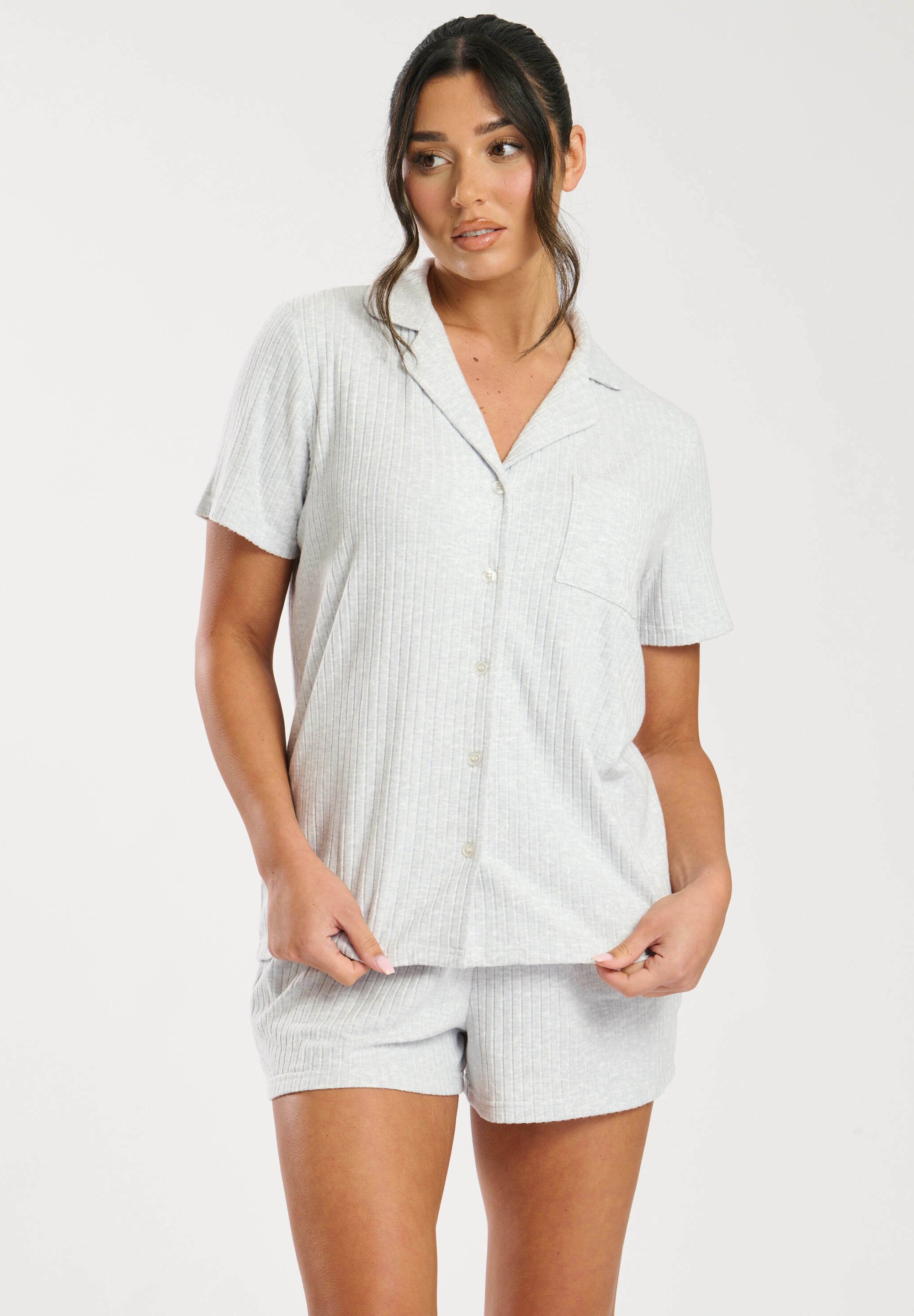 Loungeable TRADITIONAL SHORT SLEEVE AND SET LUXURY Pigiama