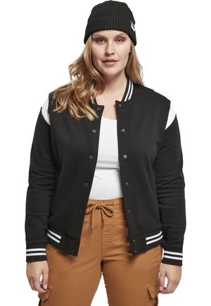 Sweatjacke - black/white