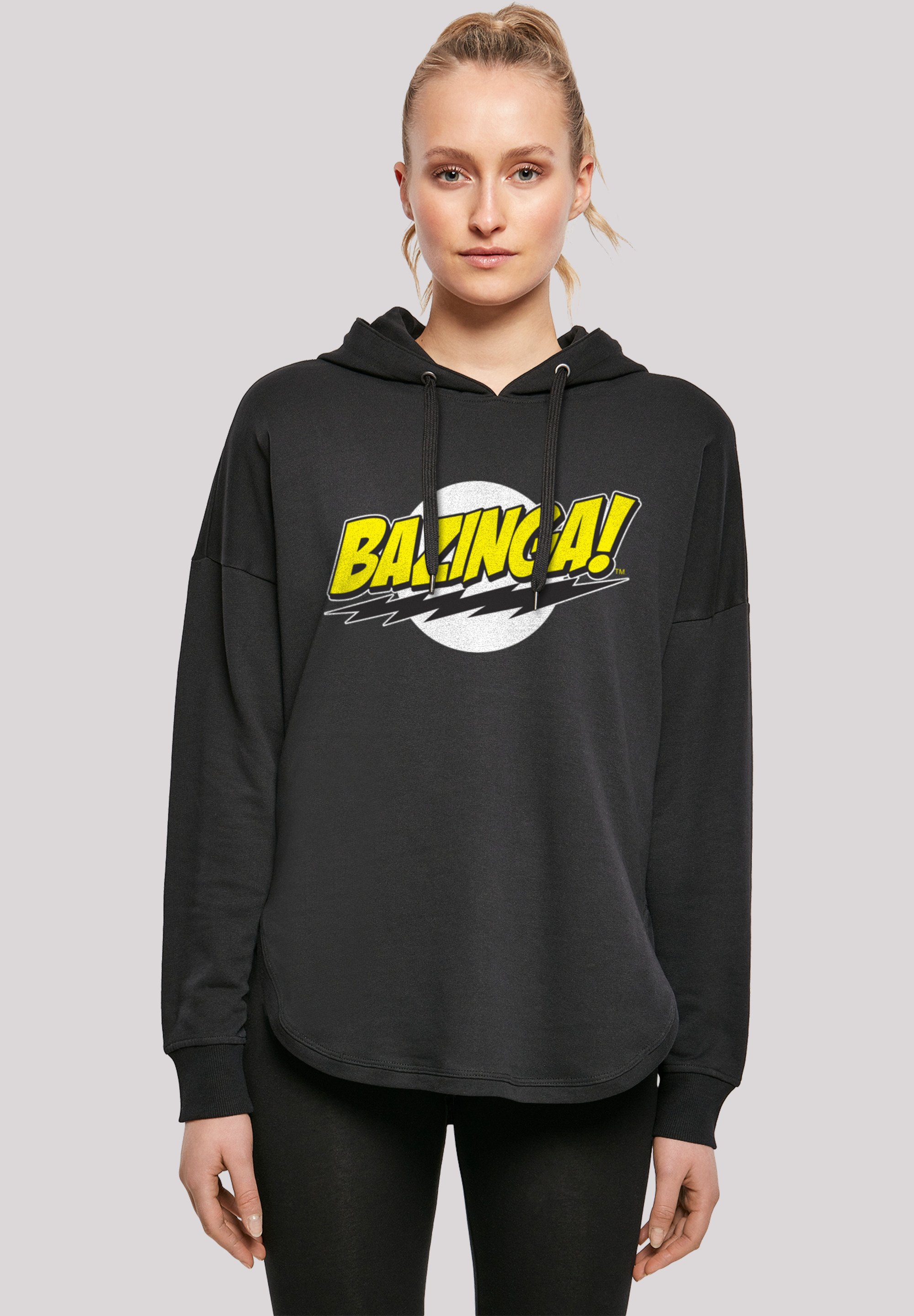 Felpa Con Cappuccio Bazinga! Fruit Of The Loom Uomo, Taglie Fino A 5XL