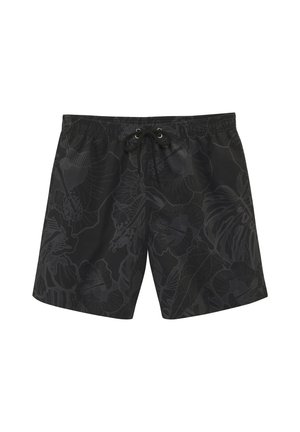 Badeshorts - schwarz bedruckt