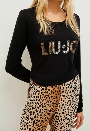 Long sleeved top - mottled black