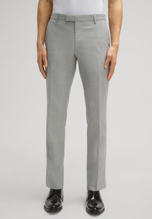 Suit trousers - hellgrau meliert